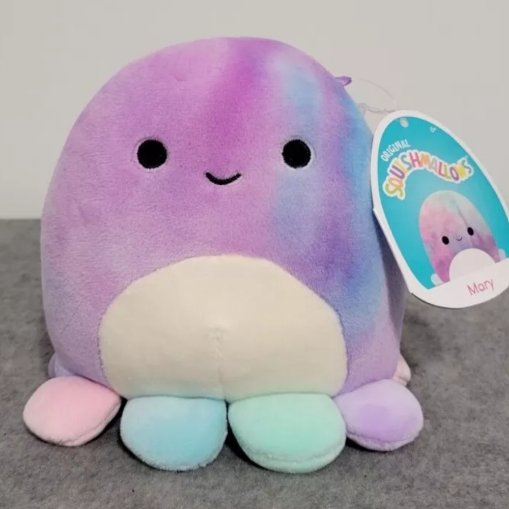 5" Mary the Octopus Octo NWT HTF Canadian Exclusive Kellytoy 2021 Squishmallow